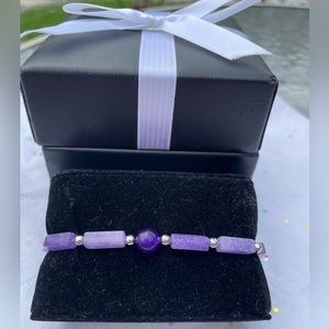 BOGO FREE Natural Amethyst Stone Bracelet 💜